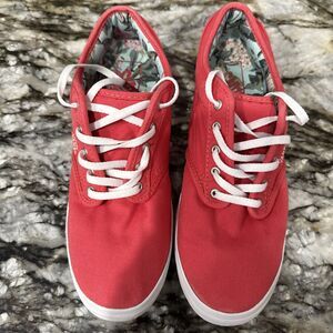 Vans Off The Wall Sneakers Coral Excellent Condition size 8.5